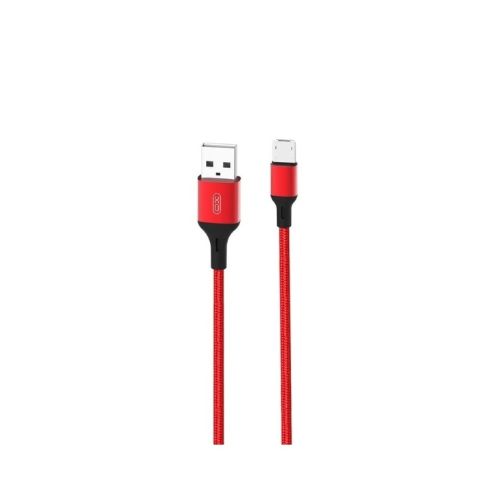 XO kabel NB143 USB - microUSB 1,0 m 2,4A röd i gruppen SMARTPHONE & SURFPLATTOR / Laddare & Kablar / Kablar / Kablar microUSB hos TP E-commerce Nordic AB (C79194)