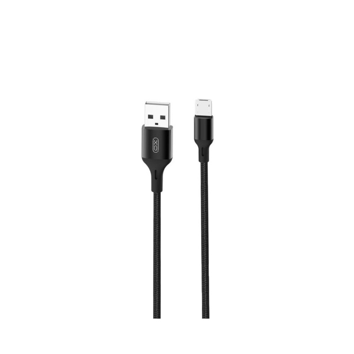 XO kabel NB143 USB - microUSB 2,0 m 2,4A svart i gruppen SMARTPHONE & SURFPLATTOR / Laddare & Kablar / Kablar / Kablar microUSB hos TP E-commerce Nordic AB (C79195)