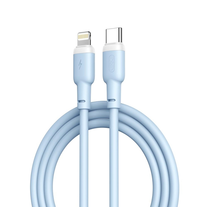 XO kabel NB208A PD USB-C - Lightning 1,0m 20W blå i gruppen DATORER & KRINGUTRUSTNING / Datorkablar / USB-kablar / USB-C hos TP E-commerce Nordic AB (C79199)