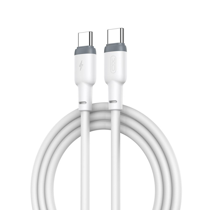 XO kabel NB208B PD USB-C - USB-C 1,0m 60W vit i gruppen DATORER & KRINGUTRUSTNING / Datorkablar / USB-kablar / USB-C hos TP E-commerce Nordic AB (C79201)