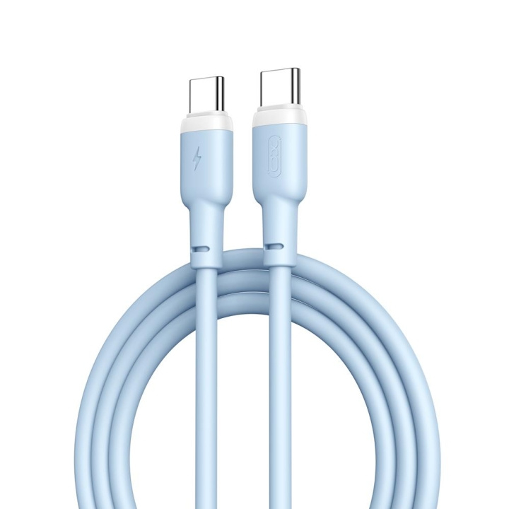 XO kabel NB208B PD USB-C - USB-C 1,0m 60W blå i gruppen DATORER & KRINGUTRUSTNING / Datorkablar / USB-kablar / USB-C hos TP E-commerce Nordic AB (C79202)