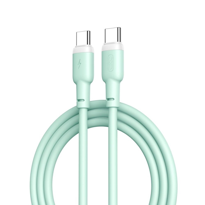 XO kabel NB208B PD USB-C - USB-C 1,0m 60W grön i gruppen DATORER & KRINGUTRUSTNING / Datorkablar / USB-kablar / USB-C hos TP E-commerce Nordic AB (C79203)