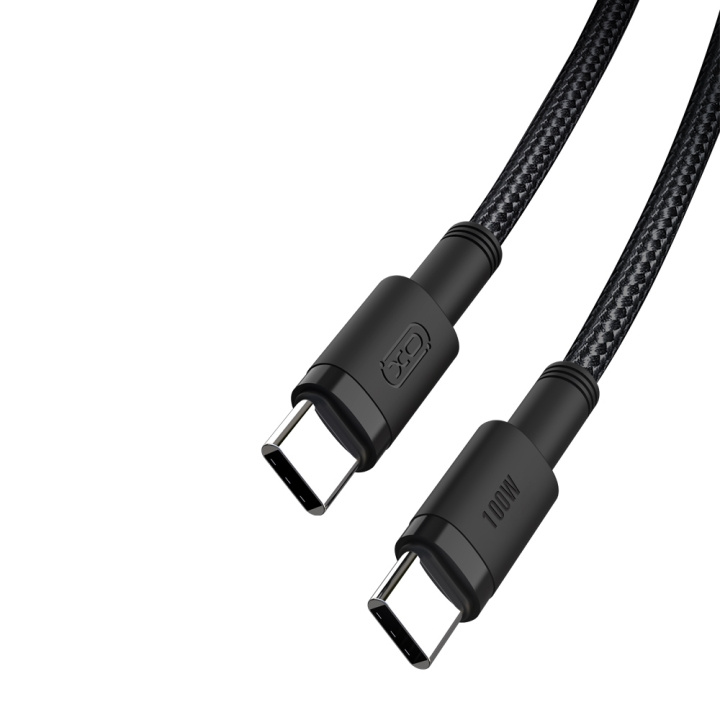 XO kabel NB-Q199 PD USB-C - USB-C 1,5m 100W svart i gruppen DATORER & KRINGUTRUSTNING / Datorkablar / USB-kablar / USB-C hos TP E-commerce Nordic AB (C79204)