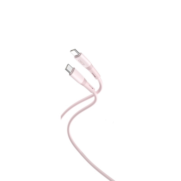 XO kabel NB-Q226B USB-C - USB-C 1m 60W rosa i gruppen DATORER & KRINGUTRUSTNING / Datorkablar / USB-kablar / USB-C hos TP E-commerce Nordic AB (C79234)