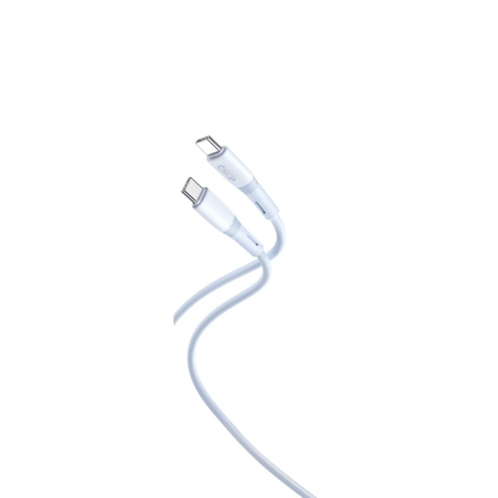 XO kabel NB-Q226B USB-C - USB-C 1m 60W blå i gruppen DATORER & KRINGUTRUSTNING / Datorkablar / USB-kablar / USB-C hos TP E-commerce Nordic AB (C79235)