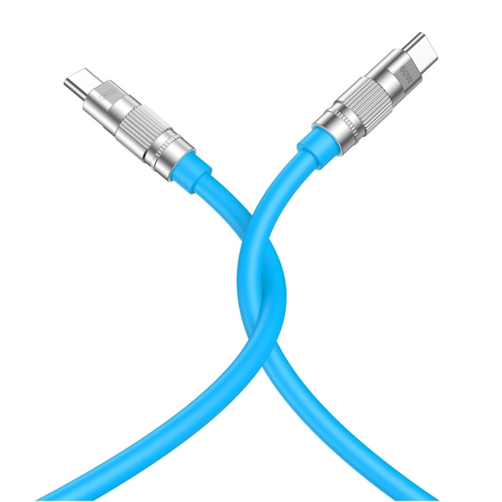 XO kabel NB-Q228B USB-C - USB-C 1,2m 60W blå i gruppen DATORER & KRINGUTRUSTNING / Datorkablar / USB-kablar / USB-C hos TP E-commerce Nordic AB (C79239)