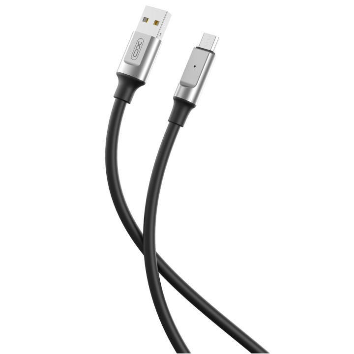 XO kabel NB251 USB - microUSB 1,0 m 6A svart i gruppen SMARTPHONE & SURFPLATTOR / Laddare & Kablar / Kablar / Kablar microUSB hos TP E-commerce Nordic AB (C79261)