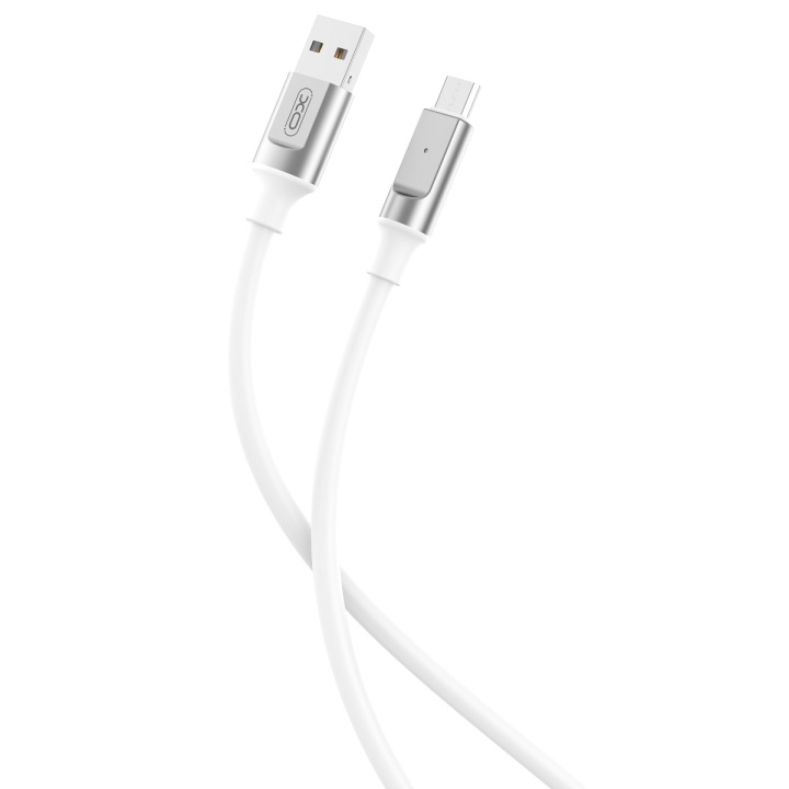 XO kabel NB251 USB - microUSB 1,0 m 6A vit i gruppen SMARTPHONE & SURFPLATTOR / Laddare & Kablar / Kablar / Kablar microUSB hos TP E-commerce Nordic AB (C79262)