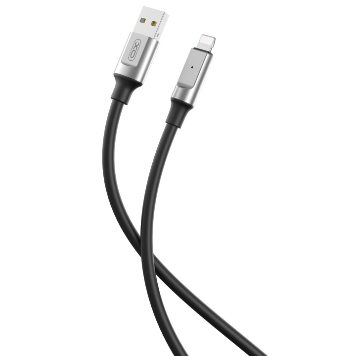 XO kabel NB251 USB - Lightning 1,0 m 6A svart i gruppen SMARTPHONE & SURFPLATTOR / Laddare & Kablar / Kablar / Kablar Lightning hos TP E-commerce Nordic AB (C79264)