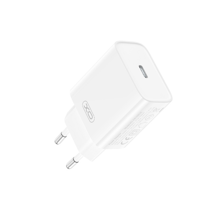 XO väggladdare CE15 PD 20W 1x USB-C vit i gruppen SMARTPHONE & SURFPLATTOR / Laddare & Kablar / Väggladdare / Väggladdare Typ C hos TP E-commerce Nordic AB (C79269)