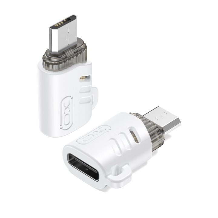 XO adapter NB256H USB-C - microUSB vit i gruppen DATORER & KRINGUTRUSTNING / Datorkablar / USB-kablar / USB-C hos TP E-commerce Nordic AB (C79301)