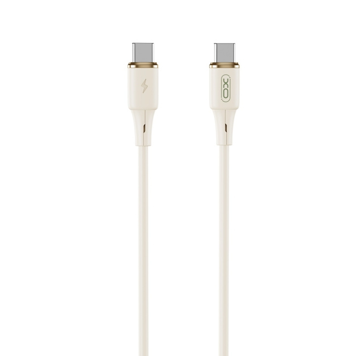 XO kabel NB-Q261 PD USB-C - USB-C 1m beige 60W i gruppen DATORER & KRINGUTRUSTNING / Datorkablar / USB-kablar / USB-C hos TP E-commerce Nordic AB (C79321)