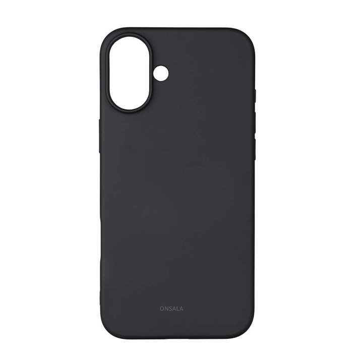 Onsala Mobilskal med Silikonkänsla Black - iPhone 16 Plus i gruppen SMARTPHONE & SURFPLATTOR / Mobilskydd / Apple / iPhone 16 hos TP E-commerce Nordic AB (C79401)