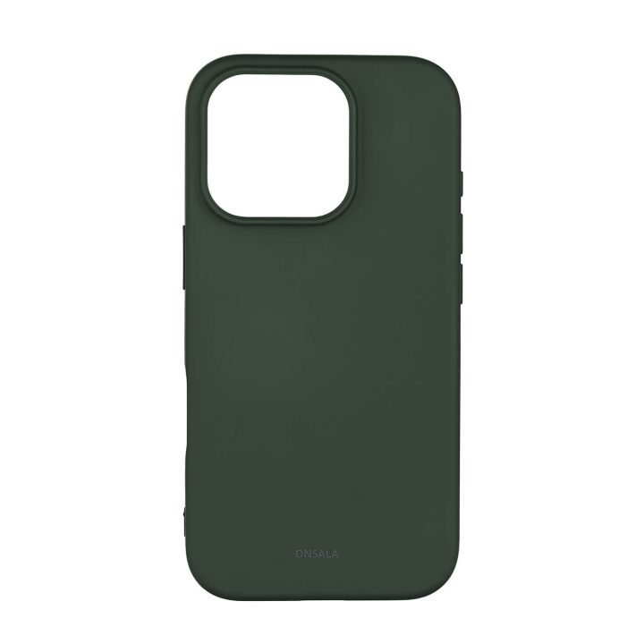 Onsala Mobilskal med Silikonkänsla Olive Green - iPhone 16 Pro i gruppen SMARTPHONE & SURFPLATTOR / Mobilskydd / Apple / iPhone 16 hos TP E-commerce Nordic AB (C79404)