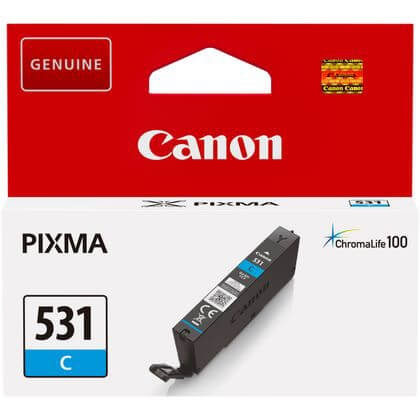 Canon Bläck 6119C001 CLI-531 Cyan i gruppen DATORER & KRINGUTRUSTNING / Skrivare & Tillbehör / Bläck & Toner / Bläckpatroner / Canon hos TP E-commerce Nordic AB (C79424)