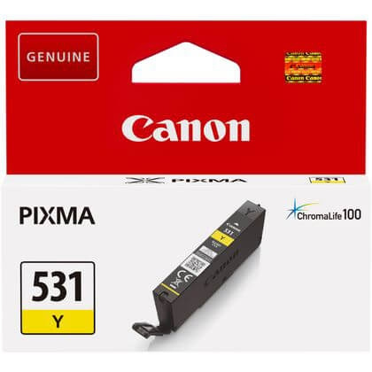 Canon Bläck 6121C001 CLI-531 Gul i gruppen DATORER & KRINGUTRUSTNING / Skrivare & Tillbehör / Bläck & Toner / Bläckpatroner / Canon hos TP E-commerce Nordic AB (C79426)