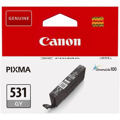 Canon Bläck 6122C001 CLI-531 Grå i gruppen DATORER & KRINGUTRUSTNING / Skrivare & Tillbehör / Bläck & Toner / Bläckpatroner / Canon hos TP E-commerce Nordic AB (C79427)