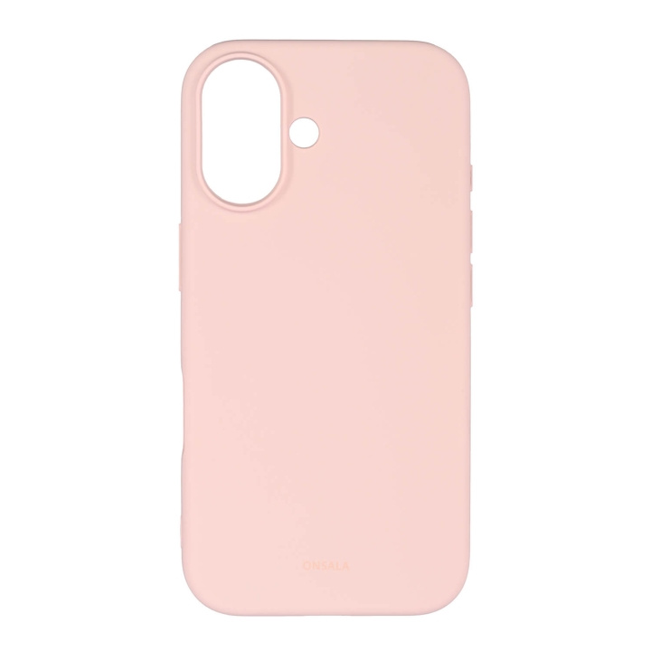 Onsala Mobilskal med Silikonkänsla Chalk Pink - iPhone 16 i gruppen SMARTPHONE & SURFPLATTOR / Mobilskydd / Apple / iPhone 16 hos TP E-commerce Nordic AB (C79466)