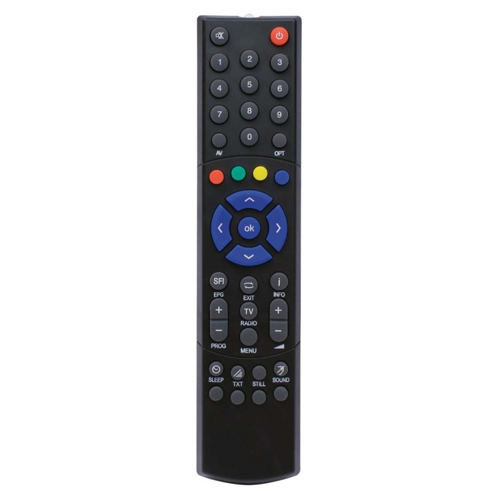 TELESTAR Remote Control TTS35AI alternative to TS35 Black i gruppen HEMELEKTRONIK / Ljud & Bild / TV & Tillbehör / Fjärrkontroller hos TP E-commerce Nordic AB (C79508)