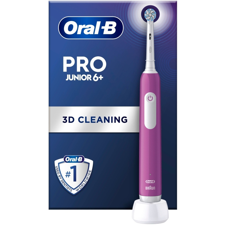 Oral B Eltandborste Junior Purple SUT i gruppen SKÖNHET & HÄLSA / Munvård / Eltandborstar hos TP E-commerce Nordic AB (C79524)