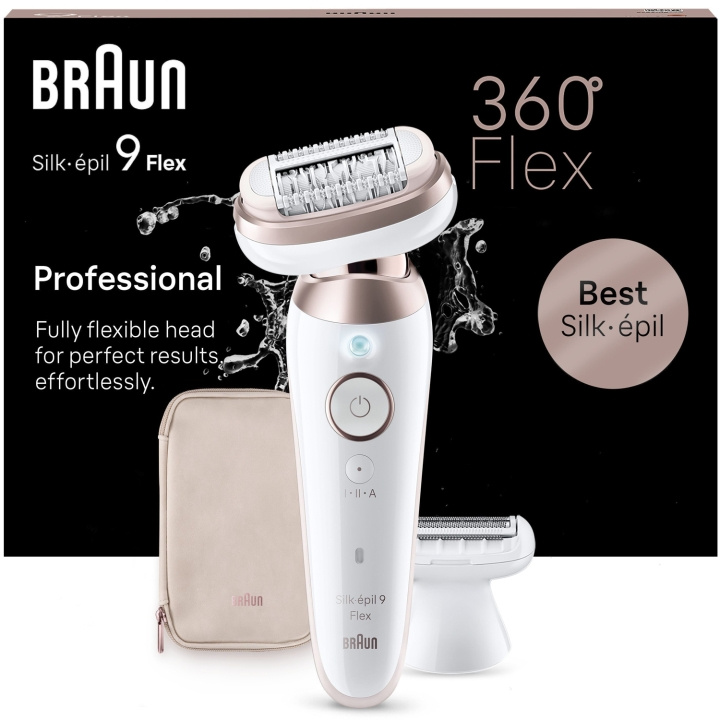 Braun Epilator Silk-épil 9 Flex 3D SES9-030 i gruppen SKÖNHET & HÄLSA / Hår & Styling / Hårborttagning / Epilatorer hos TP E-commerce Nordic AB (C79528)