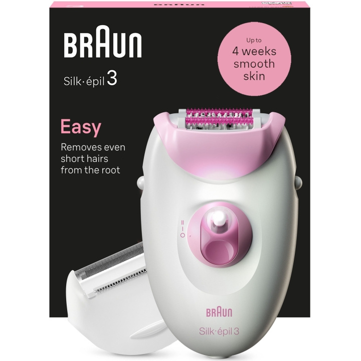 Braun Epilator Silk-épil 3 SE3-031 i gruppen SKÖNHET & HÄLSA / Hår & Styling / Hårborttagning / Epilatorer hos TP E-commerce Nordic AB (C79531)