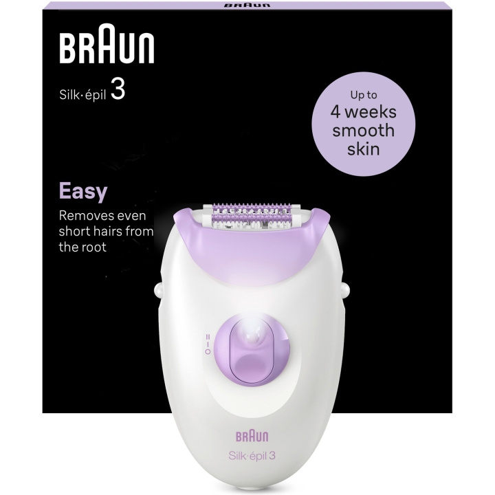 Braun Epilator Silk-épil 3 SE3-000 i gruppen SKÖNHET & HÄLSA / Hår & Styling / Hårborttagning / Epilatorer hos TP E-commerce Nordic AB (C79532)