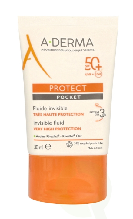 A-Derma Protect Pocket Invisible Fluid SPF50+ 30 ml i gruppen SKÖNHET & HÄLSA / Hudvård / Solskydd & Tanning / Solskydd hos TP E-commerce Nordic AB (C79551)