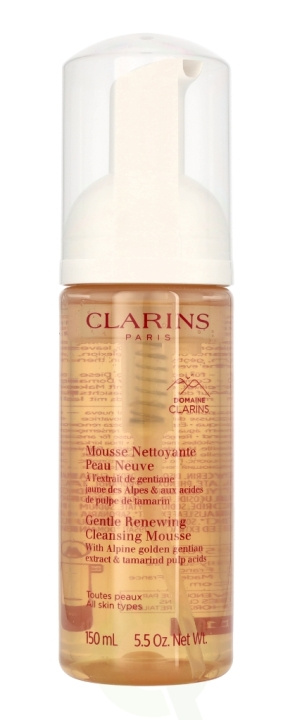 Clarins Gentle Renewing Cleansing Mousse w/Pump 150 ml i gruppen SKÖNHET & HÄLSA / Hudvård / Ansiktsvård / Rengöring hos TP E-commerce Nordic AB (C79557)