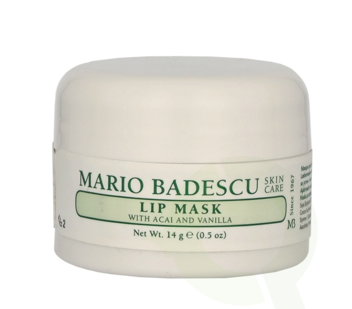 Mario Badescu Lip Mask With Acai & Vanilla 14 g i gruppen SKÖNHET & HÄLSA / Makeup / Läppar / Läppbalsam hos TP E-commerce Nordic AB (C79570)