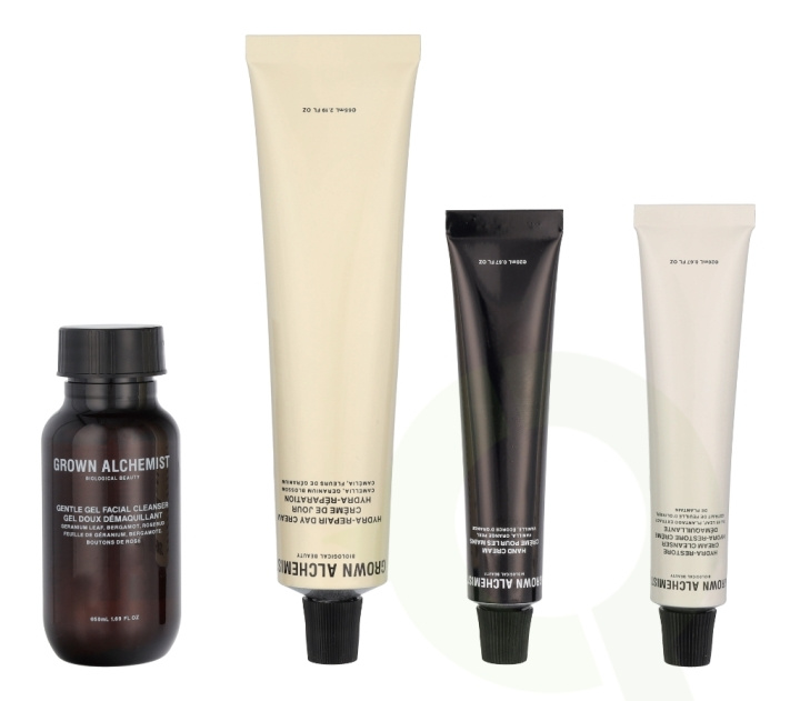 Grown Alchemist Function Of The Skin Starter Set 155 ml Gentle Gel Facial Cleanser 50ml/Hydra-Restore Cream Cleanser 20ml/Hydra-Repair Day Cream 65ml/Hand Cream Vanilla And Orange Peel 20ml i gruppen SKÖNHET & HÄLSA / Presentkit / Presentkit För Henne hos TP E-commerce Nordic AB (C79602)