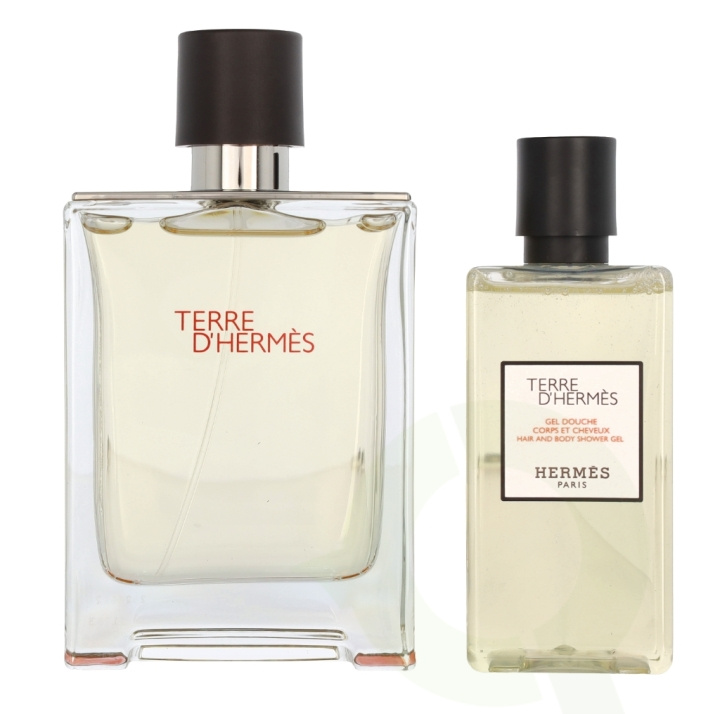 Hermes Terre D\'Hermes Giftset 180 ml Edt Spray 100ml/Shower Gel 80ml i gruppen SKÖNHET & HÄLSA / Presentkit / Presentkit För Honom hos TP E-commerce Nordic AB (C79626)