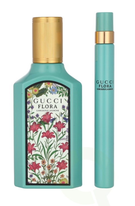 Gucci Flora Gorgeous Jasmine Giftset 60 ml Edp Spray 50ml/Pen Spray 10ml i gruppen SKÖNHET & HÄLSA / Presentkit / Presentkit För Henne hos TP E-commerce Nordic AB (C79667)