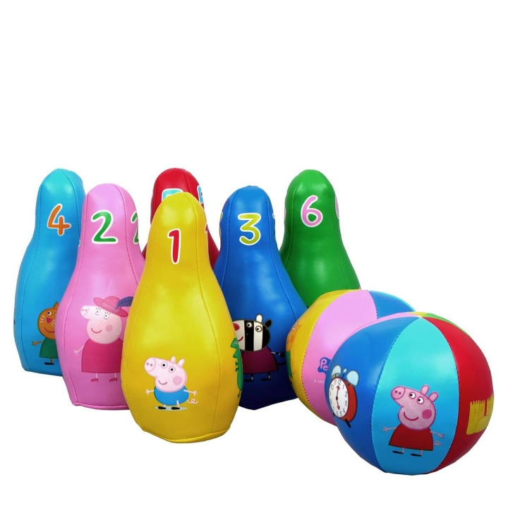 Barbo Toys Peppa Pig mjukt bowlingset i gruppen LEKSAKER, BARN- & BABYPRODUKTER / Spel / Barnspel hos TP E-commerce Nordic AB (C79747)