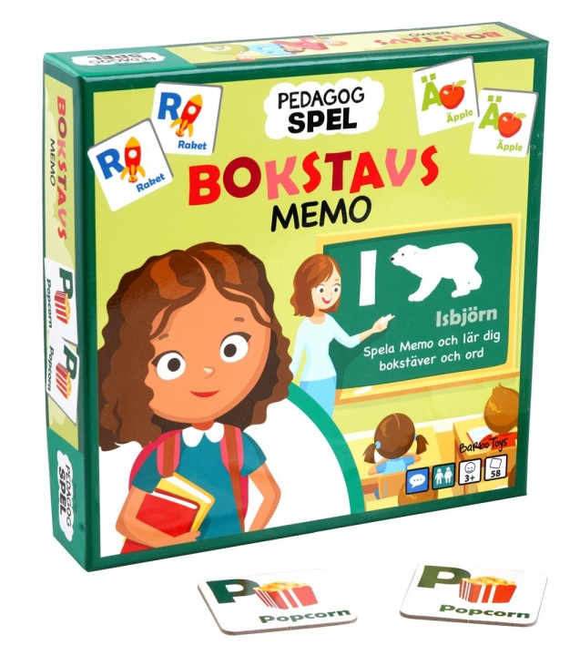 Barbo Toys Barbo Classic Pedagog Spel Bokstavsmemo (SE) i gruppen LEKSAKER, BARN- & BABYPRODUKTER / Leksaker / Sällskapsspel / Barnspel hos TP E-commerce Nordic AB (C79756)