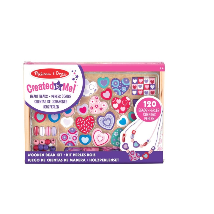 Melissa & Doug Skapad av mig! Träpärlset Hjärtpärlor i gruppen LEKSAKER, BARN- & BABYPRODUKTER / Leksaker / Pyssel hos TP E-commerce Nordic AB (C79772)