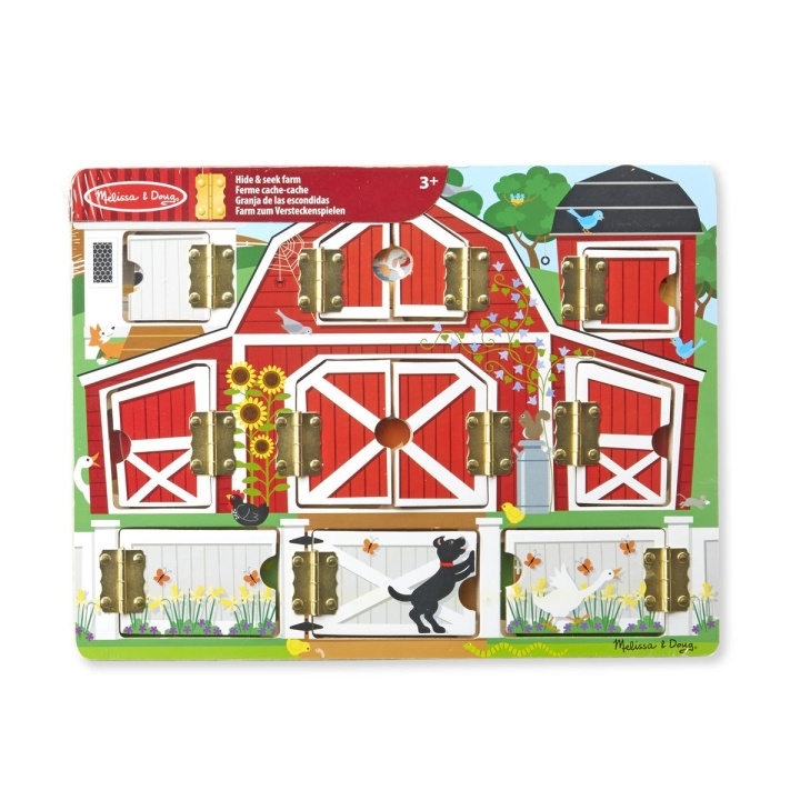 Melissa & Doug Aktivitetsbräda i trä Magnetisk bondgård Kurragömma i gruppen LEKSAKER, BARN- & BABYPRODUKTER / Babyleksaker / Aktivitetsleksaker hos TP E-commerce Nordic AB (C79796)