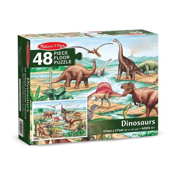 Melissa & Doug 48 st Golvpussel Dinosaurier i gruppen LEKSAKER, BARN- & BABYPRODUKTER / Leksaker / Pussel hos TP E-commerce Nordic AB (C79816)