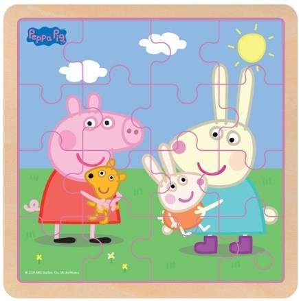 Barbo Toys Peppa Pig träpussel Rebecca i gruppen LEKSAKER, BARN- & BABYPRODUKTER / Leksaker / Pussel hos TP E-commerce Nordic AB (C79835)