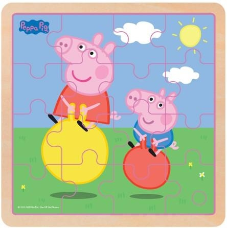 Barbo Toys Peppa Pig träpussel studsboll i gruppen LEKSAKER, BARN- & BABYPRODUKTER / Leksaker / Pussel hos TP E-commerce Nordic AB (C79836)