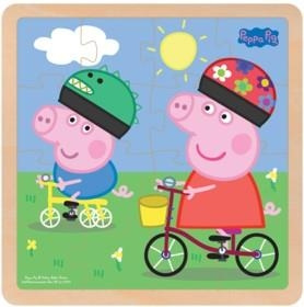 Barbo Toys Peppa Pig Träpussel Bikeride i gruppen LEKSAKER, BARN- & BABYPRODUKTER / Leksaker / Barnpussel hos TP E-commerce Nordic AB (C79837)