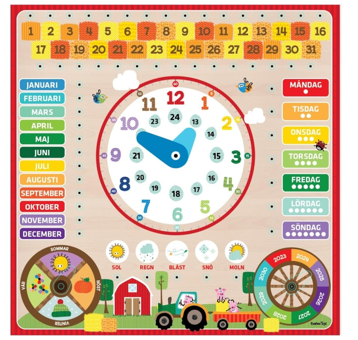 Barbo Toys Barbo Klassisk Lärarkalender SE i gruppen LEKSAKER, BARN- & BABYPRODUKTER / Leksaker / Rita & Räkna hos TP E-commerce Nordic AB (C79839)