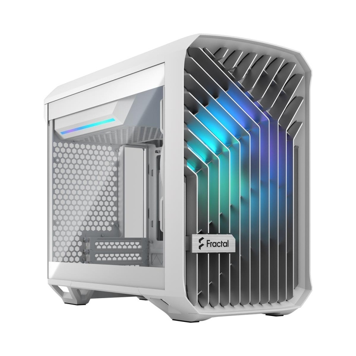 Fractal Design Torrent Nano RGB Vit TG Klar färgton i gruppen DATORER & KRINGUTRUSTNING / Datorkomponenter / Datorchassi hos TP E-commerce Nordic AB (C79951)