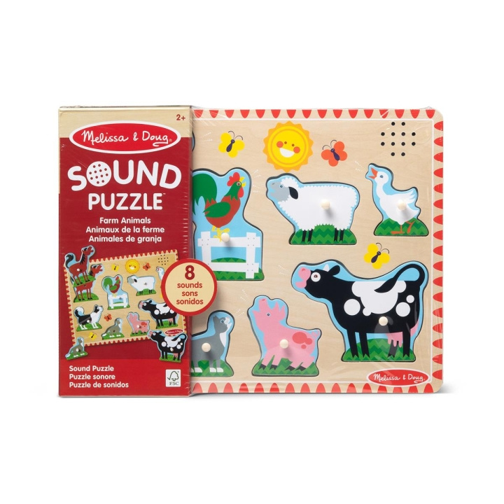 Melissa & Doug Ljudpussel Bondgårdsdjur i gruppen LEKSAKER, BARN- & BABYPRODUKTER / Leksaker / Pussel hos TP E-commerce Nordic AB (C79997)