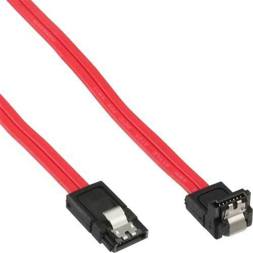 Cablexpert SATA III-kabel, 90°, 30 cm, röd i gruppen DATORER & KRINGUTRUSTNING / Datorkablar / Interna / SATA hos TP E-commerce Nordic AB (C80050)