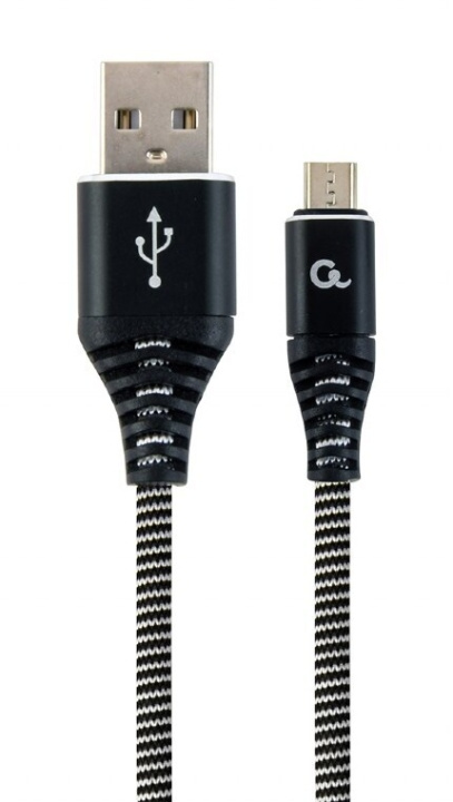 Cablexpert MicroUSB - USB-kabel, 1 m, svart i gruppen DATORER & KRINGUTRUSTNING / Datorkablar / USB-kablar / Micro-USB hos TP E-commerce Nordic AB (C80216)