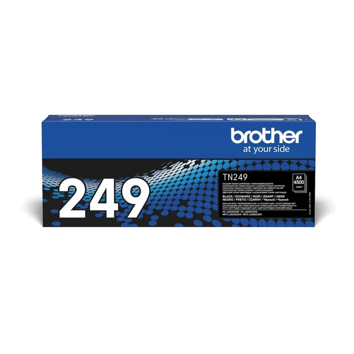 Brother TN249BK laserbläckpatron, svart i gruppen DATORER & KRINGUTRUSTNING / Skrivare & Tillbehör / Bläck & Toner / Bläckpatroner / Brother hos TP E-commerce Nordic AB (C80402)