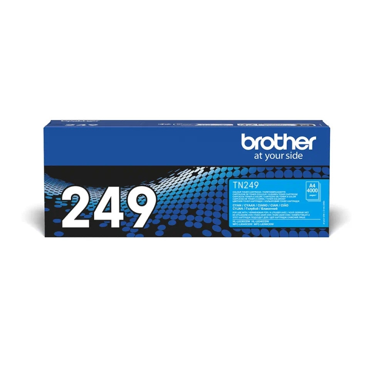 Brother TN249C laserbläckpatron, cyan i gruppen DATORER & KRINGUTRUSTNING / Skrivare & Tillbehör / Bläck & Toner / Bläckpatroner / Brother hos TP E-commerce Nordic AB (C80403)