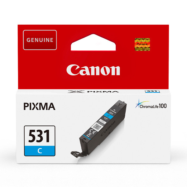 Canon CLI-531C bläckpatron, cyan i gruppen DATORER & KRINGUTRUSTNING / Skrivare & Tillbehör / Bläck & Toner / Bläckpatroner / Canon hos TP E-commerce Nordic AB (C80422)