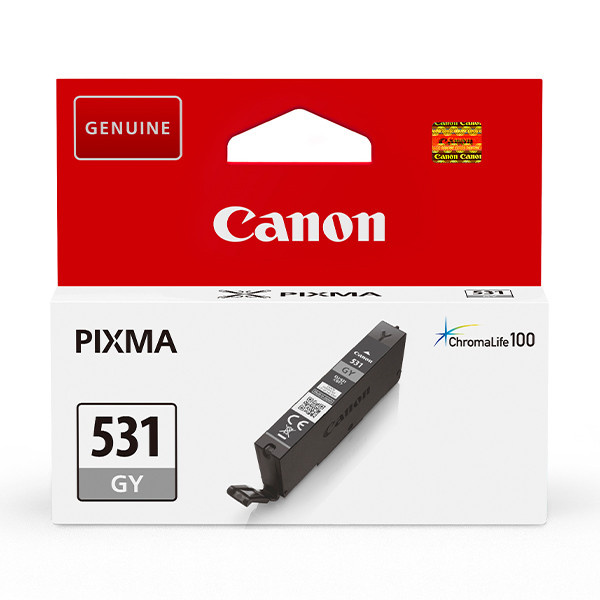 Canon CLI-531GY bläckpatron, grå i gruppen DATORER & KRINGUTRUSTNING / Skrivare & Tillbehör / Bläck & Toner / Bläckpatroner / Canon hos TP E-commerce Nordic AB (C80425)